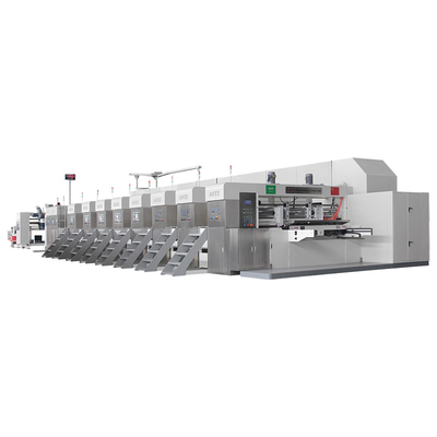 Automatic Factory Flexo Printer Slotter Machine Fully Printer Slotter Die Cutter Production Line 900mmx2000mm food box machine